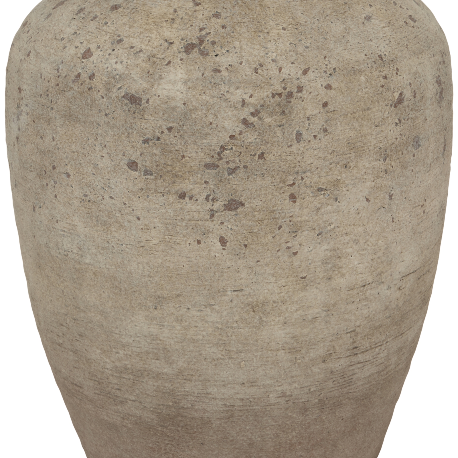 DERUTA Medium Mottled Vase – Grey mottled ceramic vase with modern curved form, perfect for faux or dried floral arrangements.