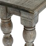 Rutland Collection wooden console table with refined architectural design in warm brown finish.