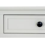 Belmont Collection 2 Drawer Console – white wood console with two drawers and textured detailing.
