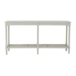 Belmont Rattan Large Console – white wood console with rattan-textured front and clean modern lines.