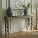 MARRA Large Olpe Vase – Handcrafted black and grey ceramic vase with curved Olpe shape, ideal for decorative displays and faux floral arrangements.