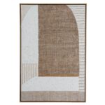 PETRA Hand Painted Canvas In Frame – hand-painted textured wall art with layered tones and wooden frame, ideal for modern and contemporary interiors.