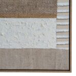 PETRA Hand Painted Canvas In Frame – hand-painted textured wall art with layered tones and wooden frame, ideal for modern and contemporary interiors.