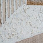 PETRA Hand Painted Canvas In Frame – hand-painted textured wall art with layered tones and wooden frame, ideal for modern and contemporary interiors.