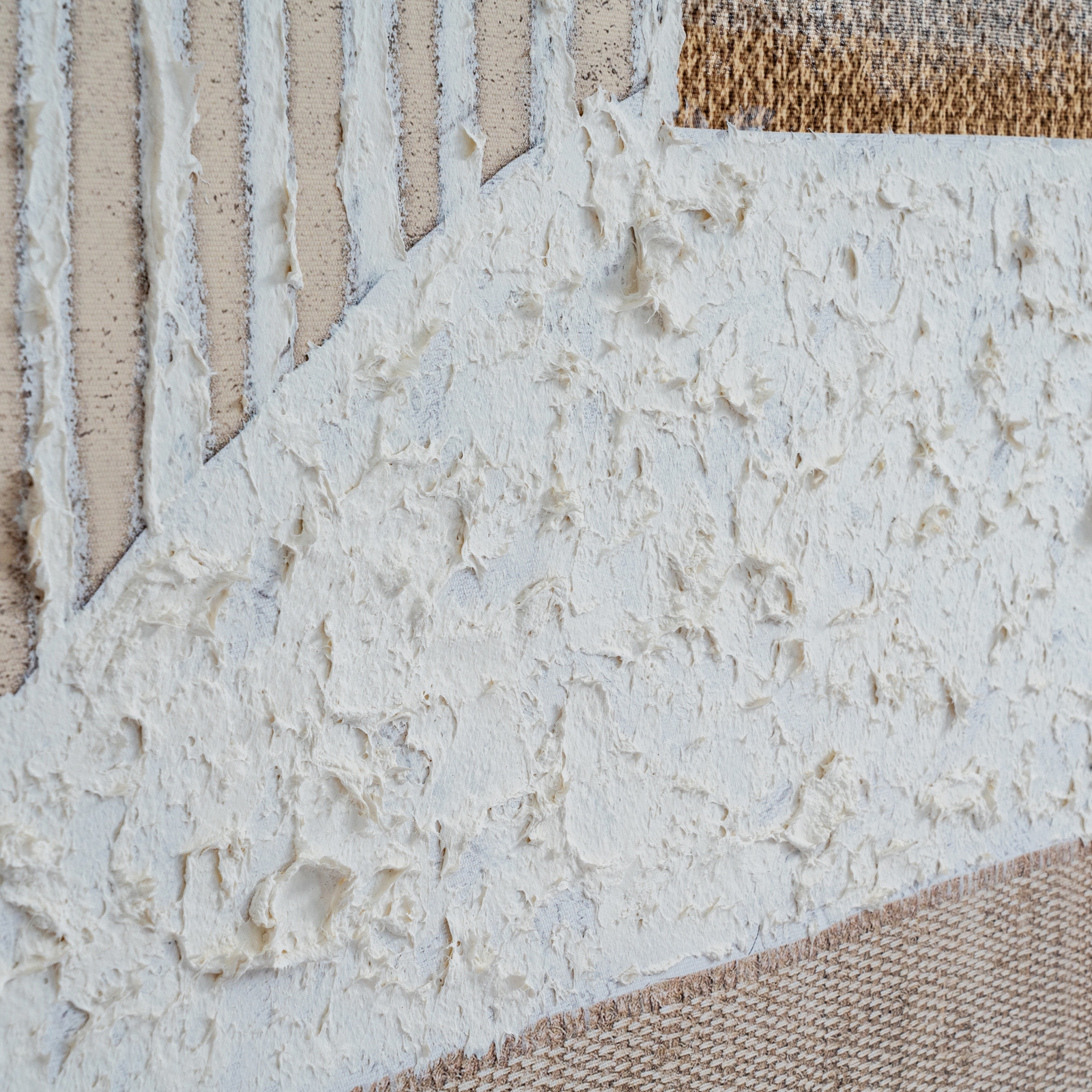 PETRA Hand Painted Canvas In Frame – hand-painted textured wall art with layered tones and wooden frame, ideal for modern and contemporary interiors.