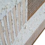 PETRA Hand Painted Canvas In Frame – hand-painted textured wall art with layered tones and wooden frame, ideal for modern and contemporary interiors.