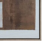 SEDORA Hand Painted Canvas In Frame – hand-painted textured wall art with bold contrast and wooden frame, ideal for contemporary or modern interior décor.
