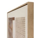 SEDORA Hand Painted Canvas In Frame – hand-painted textured wall art with bold contrast and wooden frame, ideal for contemporary or modern interior décor.