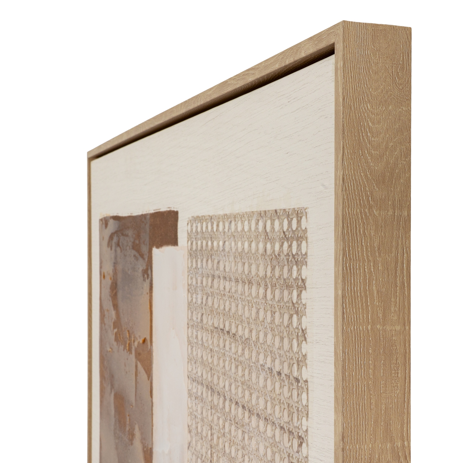 SEDORA Hand Painted Canvas In Frame – hand-painted textured wall art with bold contrast and wooden frame, ideal for contemporary or modern interior décor.