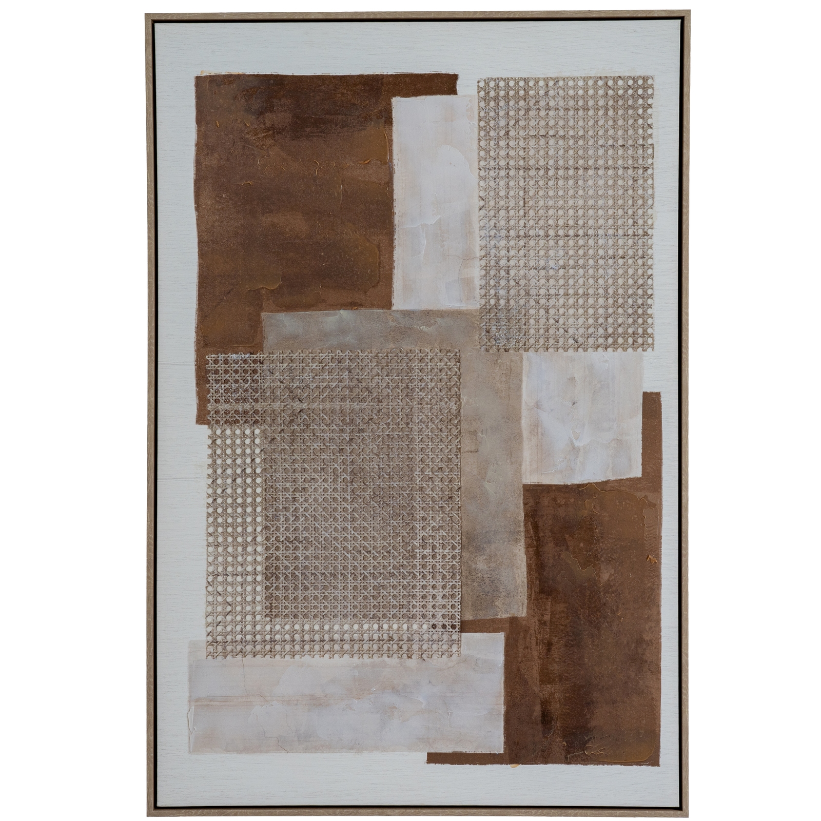 SEDORA Hand Painted Canvas In Frame – hand-painted textured wall art with bold contrast and wooden frame, ideal for contemporary or modern interior décor.