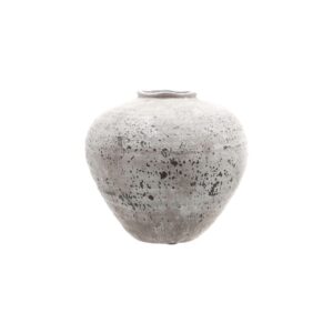 REGOLA Stone Ceramic Vase – Stone-textured ceramic vase with minimalist design, ideal for artificial or water-wrapped fresh flowers, suitable for modern and traditional interiors.