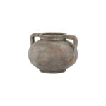 SIENA Brown Pelike Pot – Handcrafted ceramic Mediterranean-style pot with twin handles and weathered terracotta finish.