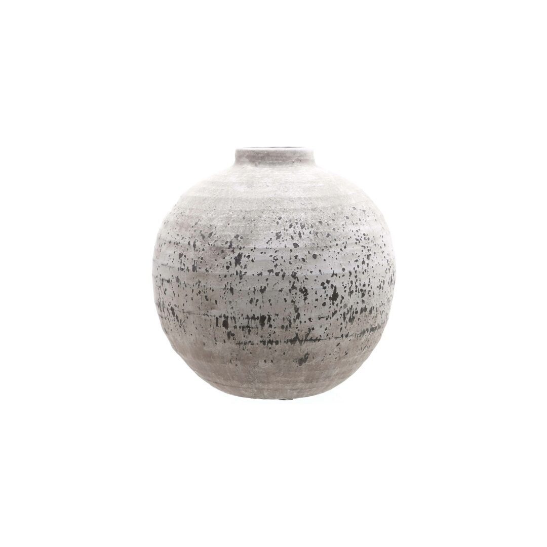 TIBER Large Stone Ceramic Vase – Premium stone ceramic vase with crackled finish, suitable for artificial or fresh flowers, ideal for modern or traditional interiors.