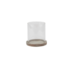 SIENA Brown Hurricane Lantern – small handcrafted brown ceramic lantern for decorative and ambient lighting