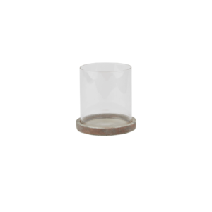 SIENA Brown Hurricane Lantern – small handcrafted brown ceramic lantern for decorative and ambient lighting