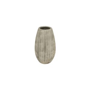 CATANIA Medium Olpe Vase – Light grey ceramic Olpe-style vase with classic Mediterranean design, ideal for faux or fresh floral arrangements.