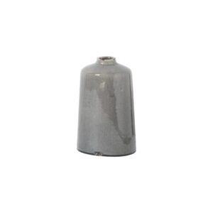 GARDA Grey Glazed Liv Vase – Handcrafted grey ceramic vase with distressed glaze and refined finish, perfect for modern and classic décor styles.