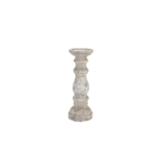 Small stone-textured ceramic candle holder from the Tiber collection