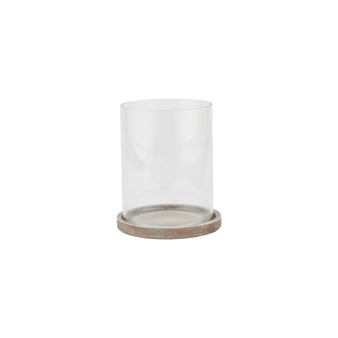 SIENNA Brown Large Hurricane Lantern – rich brown ceramic lantern for decorative and atmospheric displays