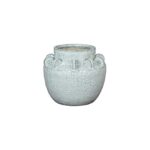 DARA Medium Hydria Vase – neutral ceramic hydria-shaped vase with sculptural form.