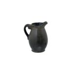 OLIVE Green Olpe Vase – handcrafted green ceramic vase with reactive glaze and curved design, ideal for modern and rustic interiors.