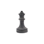 AMALFI Grey Queen Chess Piece in monochrome grey ceramic, sculptural décor accent for luxury styling.