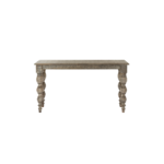 Rutland Collection wooden console table with refined architectural design in warm brown finish.