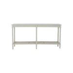 Belmont Rattan Large Console – white wood console with rattan-textured front and clean modern lines.
