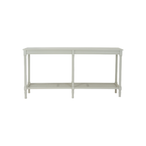 Belmont Rattan Large Console – white wood console with rattan-textured front and clean modern lines.