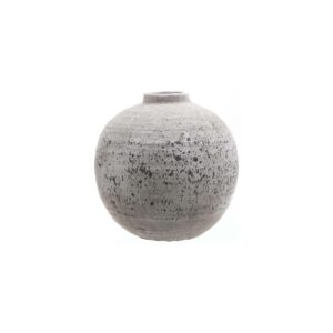 TIBER Stone Ceramic Vase – modern stone-effect ceramic vase with smooth curves, perfect for floral displays or as a standalone decorative piece.