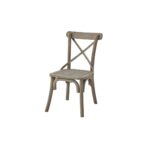 COPGROVE Collection Cross Back Chair – Handcrafted Wooden Chair with Rush Seat and Classic Cross-Back Design