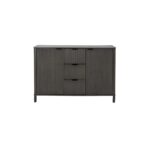 REED Collection 3 Drawer 2 Door Cabinet – Wooden Cabinet with Panelled Frontage and Warm Finish