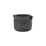AMALFI Grey Hydria Pot – Handcrafted ceramic Mediterranean-style pot with weathered grey finish