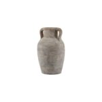 SIENA Large Brown Amphora Pot – Handcrafted ceramic amphora-style pot with ribbed design and weathered brown finish, ideal for indoor or outdoor use.