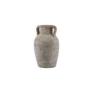 SIENA Large Brown Amphora Pot – Handcrafted ceramic amphora-style pot with ribbed design and weathered brown finish, ideal for indoor or outdoor use.
