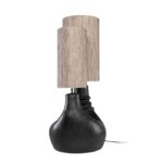 DENISE Black Terracotta Table Lamp – modern luxury table lamp with terracotta base and chic lampshade