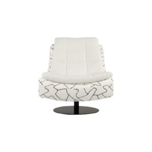 STUDIO X Nobu Chair with Scala 01 and Nobu 01 upholstery and modern swivel base