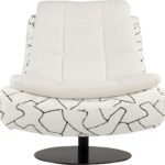 STUDIO X Nobu Chair with Scala 01 and Nobu 01 upholstery and modern swivel base