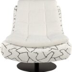 STUDIO X Nobu Chair with Scala 01 and Nobu 01 upholstery and modern swivel base