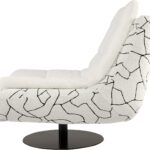 STUDIO X Nobu Chair with Scala 01 and Nobu 01 upholstery and modern swivel base