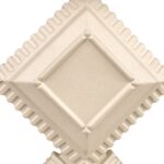 UNITY Table Lamp – geometric ivory earthenware base with sleek black rectangular shade, modern designer lighting