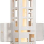 SKYFI wall lamp in brushed aluminium with integrated LED strip, modern architectural wall light