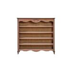VICTORIA natural oak bookcase with open shelving and handcrafted finish, contemporary wooden storage furniture