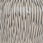 PALLIDA Collection small ceramic vase with flecked finish in brown, gold, and white, minimalist decorative vase for modern interiors.