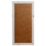 Large washed wood framed mirror with weathered timber finish and natural grain patterns, rustic contemporary mirror for modern interiors.