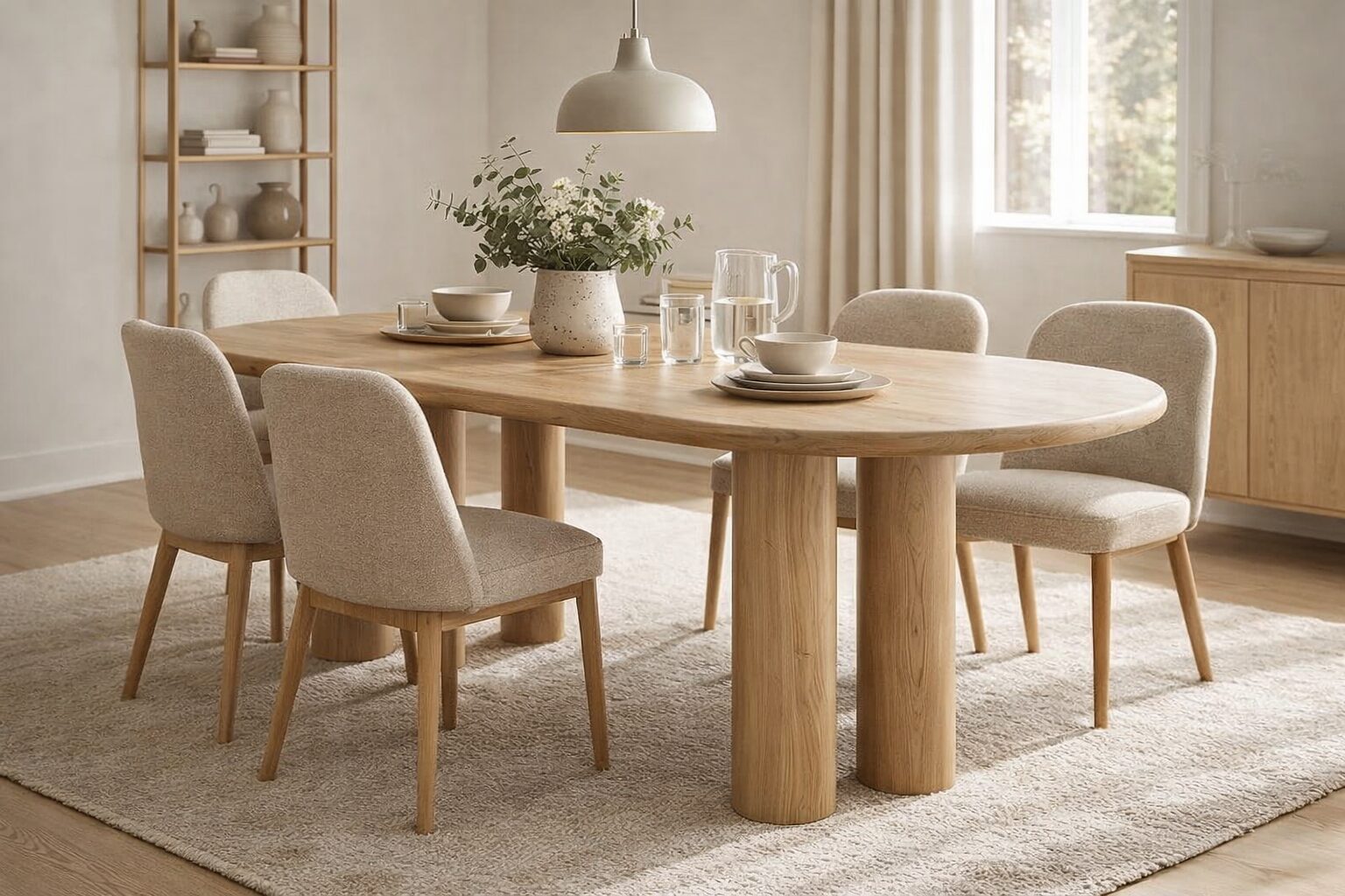 Contour Collection black wooden console table with three drawers.