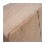 DRESDEN Oak & Stone Sideboard with irregular doors and stone top in a modern living room.