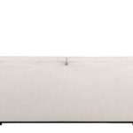 Metro Gent three seater sofa in neutral fabric with black legs and modern contemporary design.