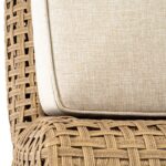 Bloom outdoor lounge chair large brown garden chair with deep seating and weather resistant design.