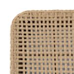 BLOOM Outdoor Sunbed in brown, modern minimalist design, weather-resistant, ideal for poolside or garden lounging.